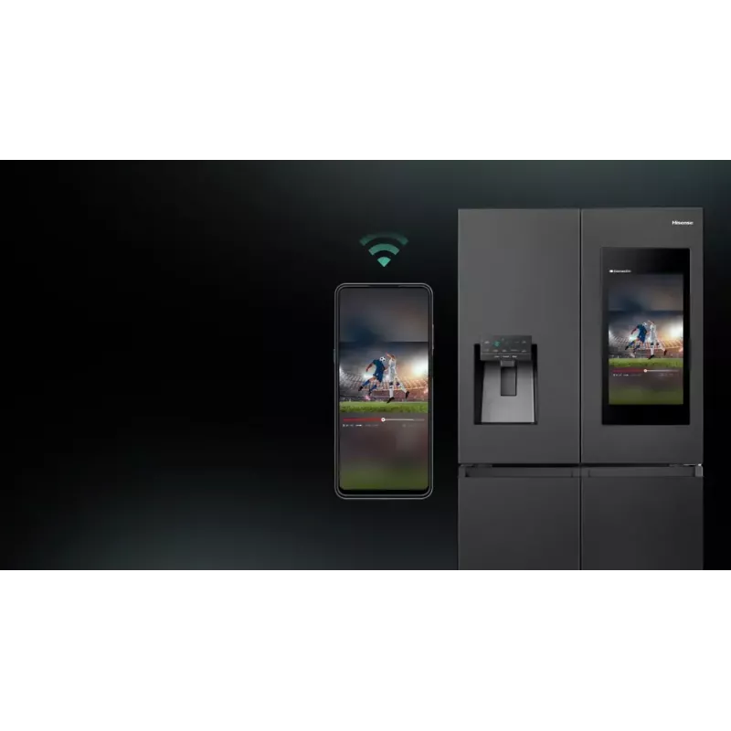 Hisense Side-by-Side-Kühlschrank RQ760N4IFE – Freistehender Multi-Door, 577 L Gesamtkapazität, Schwarz