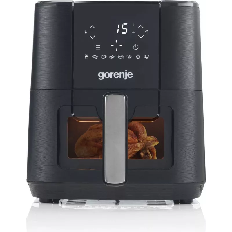 Gorenje AF1350DWB Einzel 5,4 L Standgerät 1350 W Heißluftfritteuse Schwarz