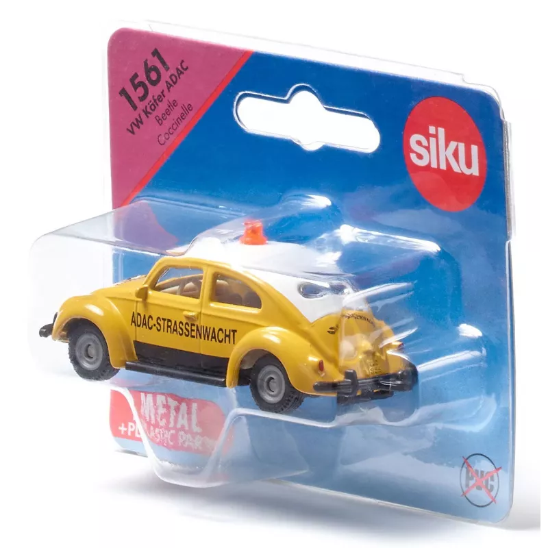 Klassischer Automodell Usorteret VW Beetle ADAC, vormontiert, 78×38×29 mm