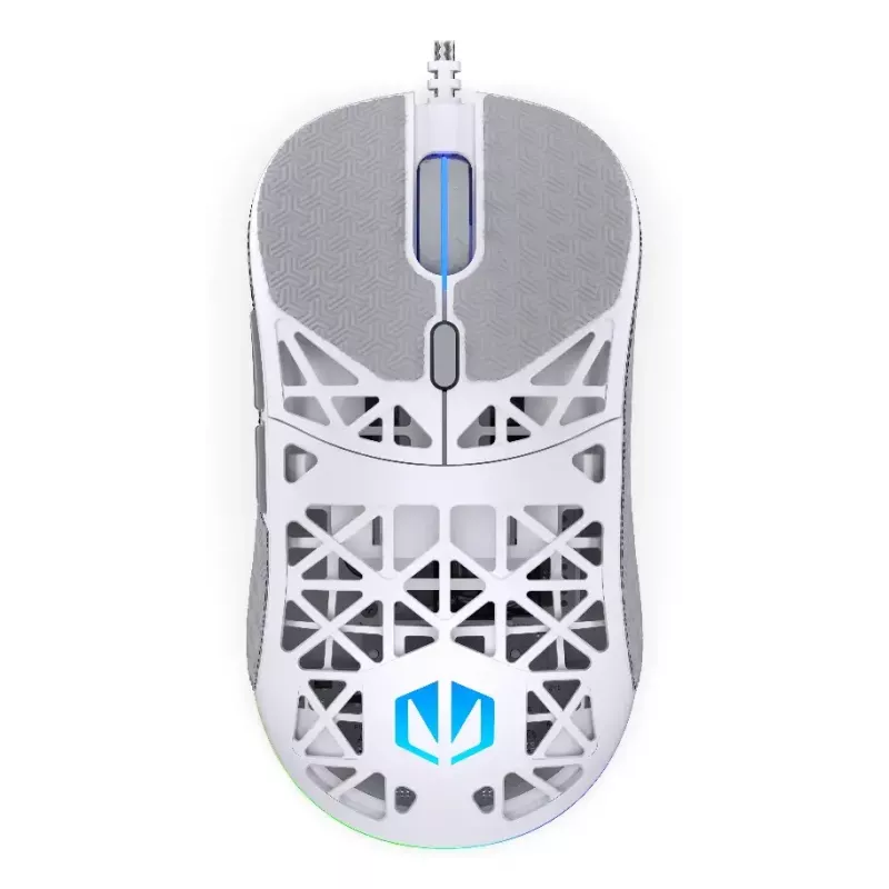Kabelgebundene Gaming-Maus ENDORFY LIV Onyx White — beidhändig, optisch 12000 DPI, 6 Tasten, 1,8 m Kabel
