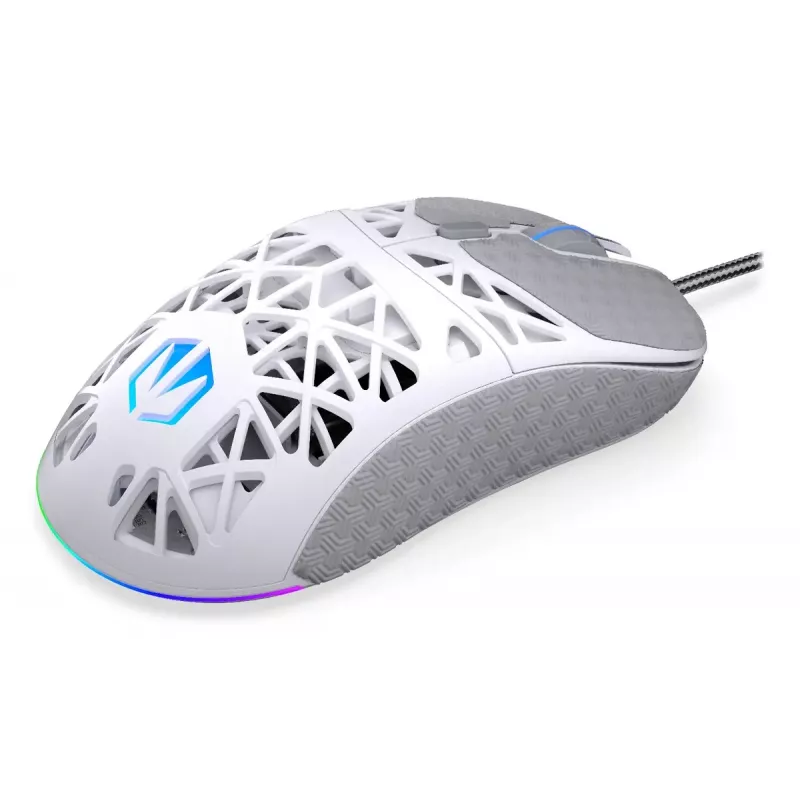 Kabelgebundene Gaming-Maus ENDORFY LIV Onyx White — beidhändig, optisch 12000 DPI, 6 Tasten, 1,8 m Kabel