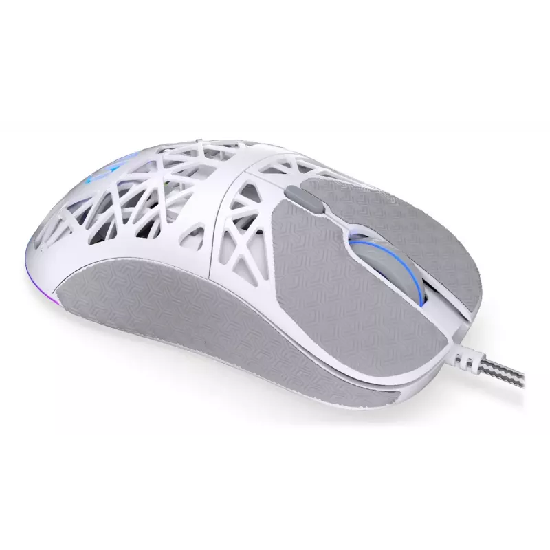 Kabelgebundene Gaming-Maus ENDORFY LIV Onyx White — beidhändig, optisch 12000 DPI, 6 Tasten, 1,8 m Kabel