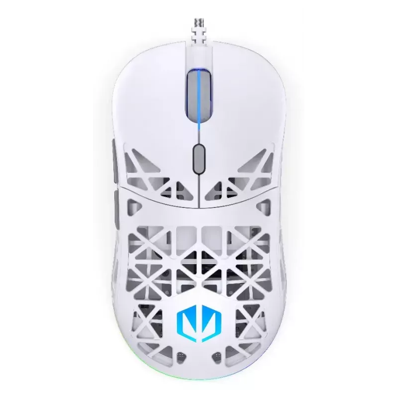 Kabelgebundene Gaming-Maus ENDORFY LIV Onyx White — beidhändig, optisch 12000 DPI, 6 Tasten, 1,8 m Kabel