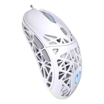 Kabelgebundene Gaming-Maus ENDORFY LIV Onyx White — beidhändig, optisch 12000 DPI, 6 Tasten, 1,8 m Kabel