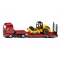 Siku MAN Lkw mit Straßenwalze, Lkw/Anhänger Modell, 1:87, MAN, Junge/Mädchen, Metall, Kunststoff, Rot, Gelb