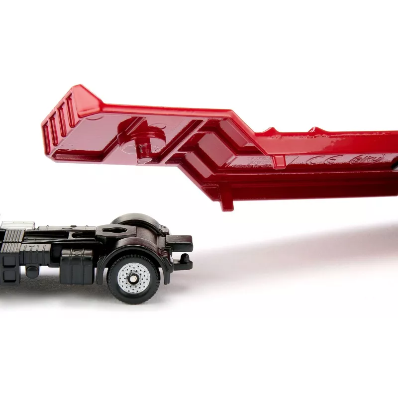 Siku MAN Lkw mit Straßenwalze, Lkw/Anhänger Modell, 1:87, MAN, Junge/Mädchen, Metall, Kunststoff, Rot, Gelb