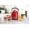 Ariete 2854 Moderna Wasserkocher, 2000 W, 1,7 l Fassungsvermögen, 360° kabellos, automatisches Abschaltsystem, herausnehmbarer Filter, sichtbarer Wasserstand, Thermometer, rot