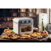 Ariete 4632 Heißluftfritteuse und Backofen Vintage, 1400W, 2in1, Fassungsvermögen 16L, Zubehör inklusive, Timer 60 Minuten, Doppelglas, blau