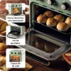 Ariete 4632 Heißluftfritteuse und Backofen Vintage, 1400W, 2in1, Fassungsvermögen 16L, Zubehör inklusive, Timer 60 Minuten, Doppelglas, Grün