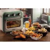 Ariete 4632 Heißluftfritteuse und Backofen Vintage, 1400W, 2in1, Fassungsvermögen 16L, Zubehör inklusive, Timer 60 Minuten, Doppelglas, Grün