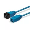 Lindy 2m IEC C19 auf C20 Verlängerungskabel, Blau, 2 m, C19-Kupplung, C20-Stecker, 250 V, 16 A