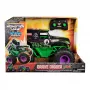 Monster Jam, offizielles Smash & Bash Grave Digger ferngesteuertes Indoor- & Outdoor-Fahrzeug, reparierbarer Monstertruck im Maßstab 1:15, Spielzeug für Jungen und Mädchen ab 4 Jahren