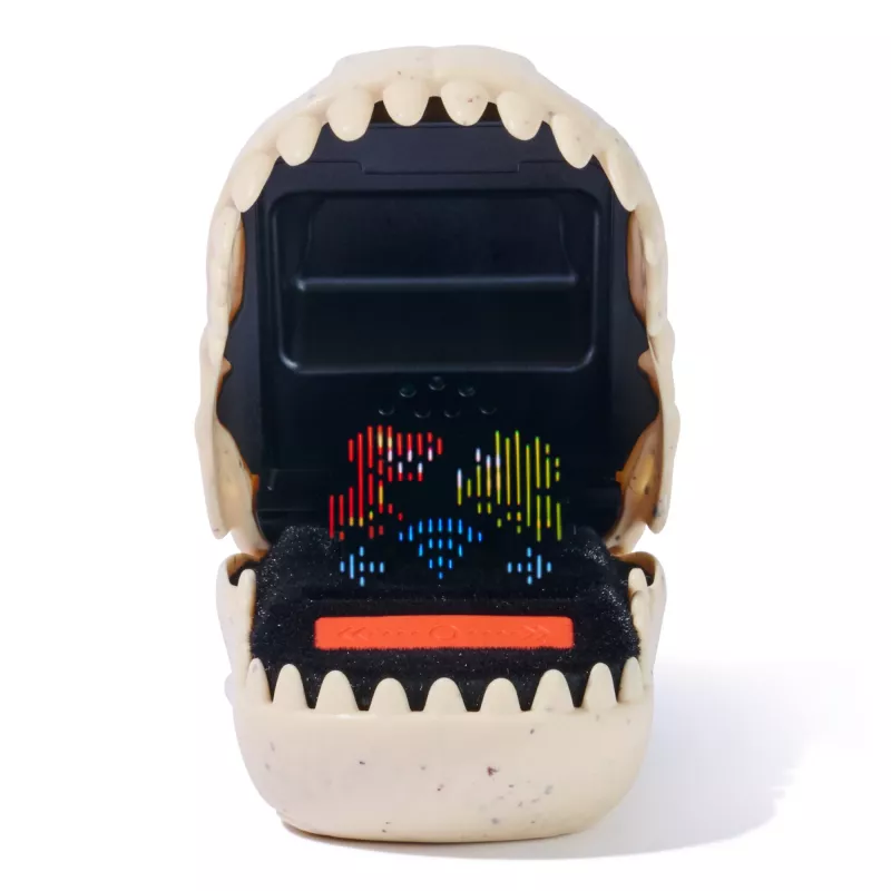 Interaktives Dinosaurier-Spielzeug Spinmaster Bitzee Jurassic World – 25 Dinos im Inneren, berührungsreaktive Pods, AA-Batterie, beige