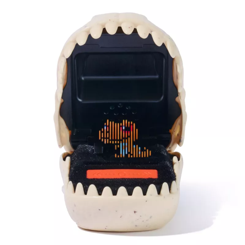 Interaktives Dinosaurier-Spielzeug Spinmaster Bitzee Jurassic World – 25 Dinos im Inneren, berührungsreaktive Pods, AA-Batterie, beige