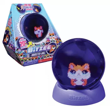 Interaktives Hamsterball-Spielzeug Spinmaster Bitzee mit über 20 digitalen Hamstern, rollt und reagiert auf Berührung, AA-Batterie, mehrfarbig