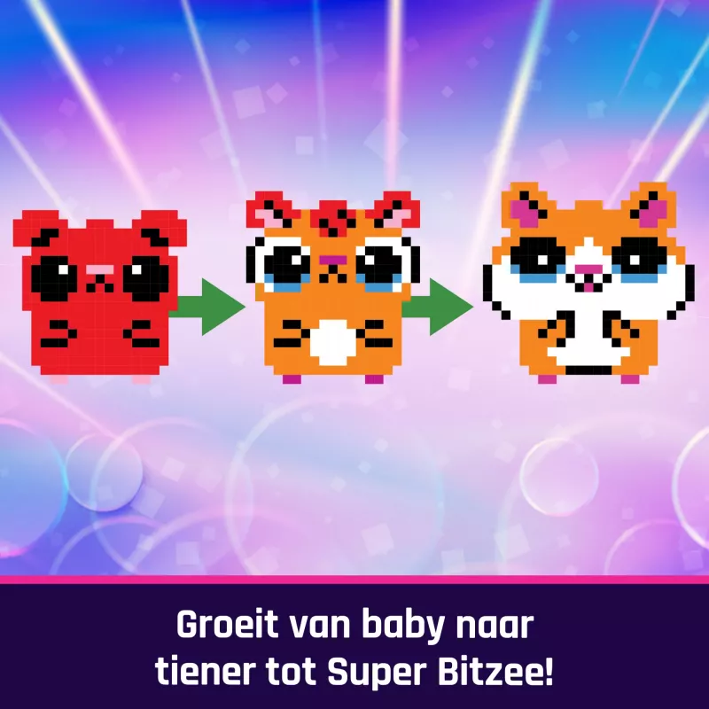 Interaktives Hamsterball-Spielzeug Spinmaster Bitzee mit über 20 digitalen Hamstern, rollt und reagiert auf Berührung, AA-Batterie, mehrfarbig