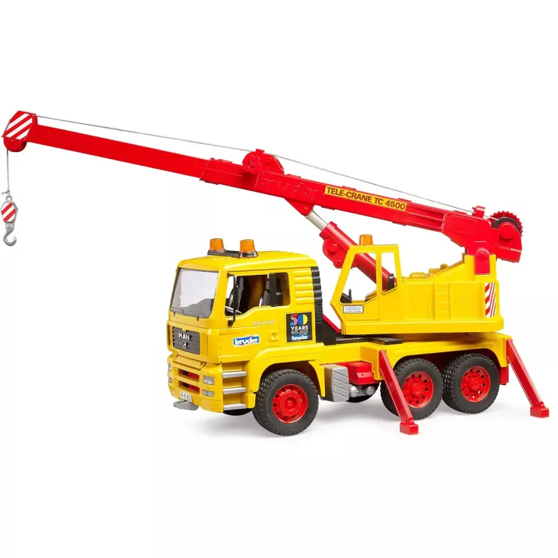Spielzeug-Kranwagen BRUDER MAN TGA Modell 01054, maßstabsgetreues Spielfahrzeug zum Spielen