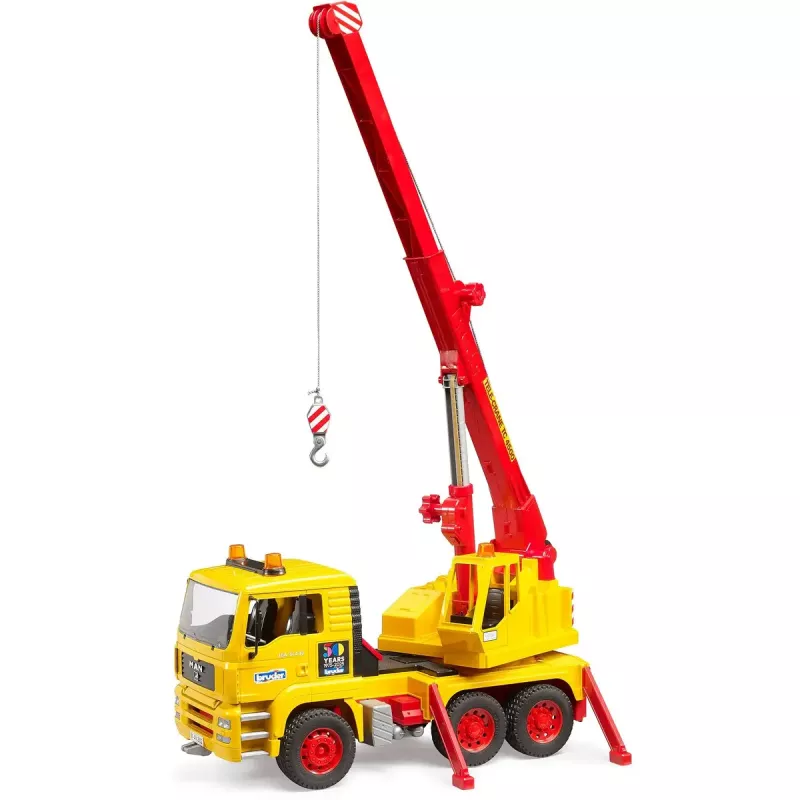 Spielzeug-Kranwagen BRUDER MAN TGA Modell 01054, maßstabsgetreues Spielfahrzeug zum Spielen