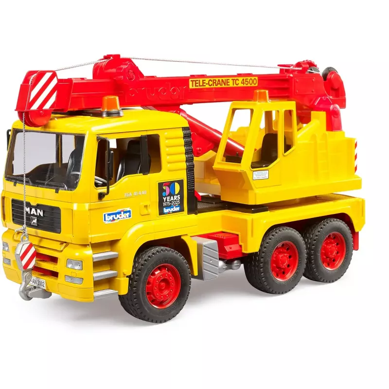 Spielzeug-Kranwagen BRUDER MAN TGA Modell 01054, maßstabsgetreues Spielfahrzeug zum Spielen