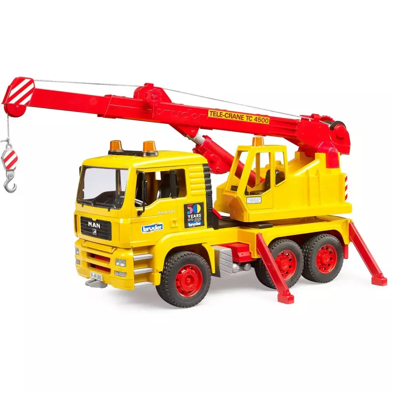 Spielzeug-Kranwagen BRUDER MAN TGA Modell 01054, maßstabsgetreues Spielfahrzeug zum Spielen