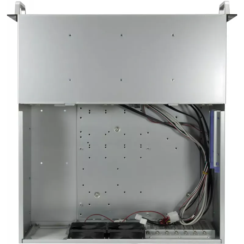 Server-Rack-Gehäuse INTER-TECH IPC 4U-4708 – 4U, Schwarz, unterstützt ATX/PS2-Netzteil, 4x Front 80mm, 2x Rückseite 80mm, 2,5/3,5 Zoll HDD