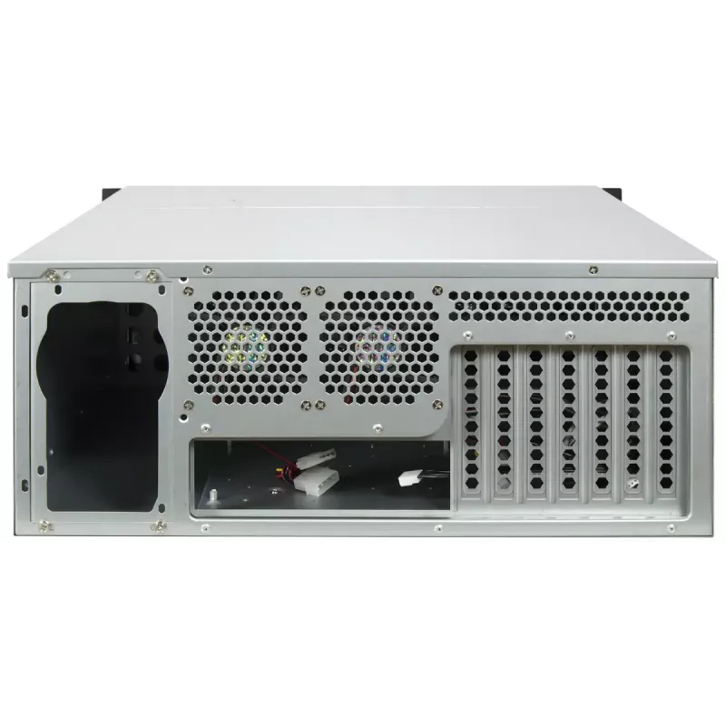 Server-Rack-Gehäuse INTER-TECH IPC 4U-4708 – 4U, Schwarz, unterstützt ATX/PS2-Netzteil, 4x Front 80mm, 2x Rückseite 80mm, 2,5/3,5 Zoll HDD