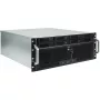 Server-Rack-Gehäuse INTER-TECH IPC 4U-4708 – 4U, Schwarz, unterstützt ATX/PS2-Netzteil, 4x Front 80mm, 2x Rückseite 80mm, 2,5/3,5 Zoll HDD