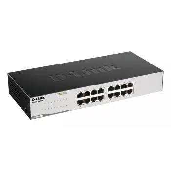 D-Link GO-SW-16G Unmanaged L2 Gigabit Ethernet (10/100/1000) 1U Schwarz