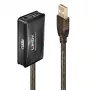 Lindy 10m USB 2.0 aktiver Verlängerungs-Hub, USB 2.0, USB 2.0, 480 Mbit/s, Grau, 28/24, 10 m