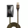 Lindy 10m USB 2.0 aktiver Verlängerungs-Hub, USB 2.0, USB 2.0, 480 Mbit/s, Grau, 28/24, 10 m