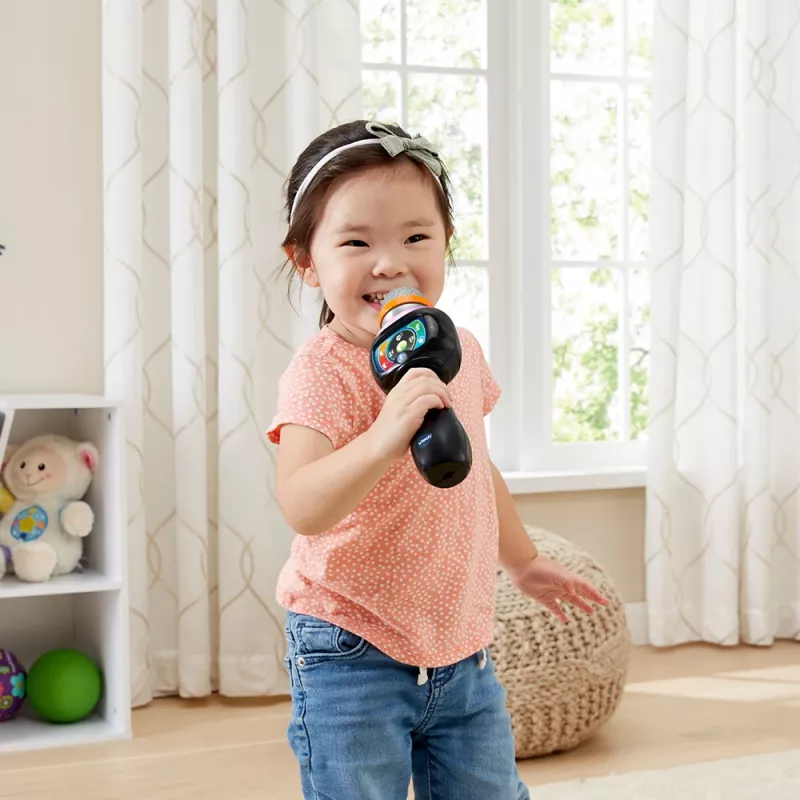 VTech Baby Magisches Singspaß-Mikrofon, Spielzeug-Mikrofon, 2 Jahr(e), AAA, 200 g, Schwarz