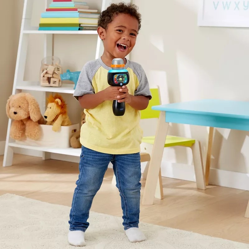 VTech Baby Magisches Singspaß-Mikrofon, Spielzeug-Mikrofon, 2 Jahr(e), AAA, 200 g, Schwarz