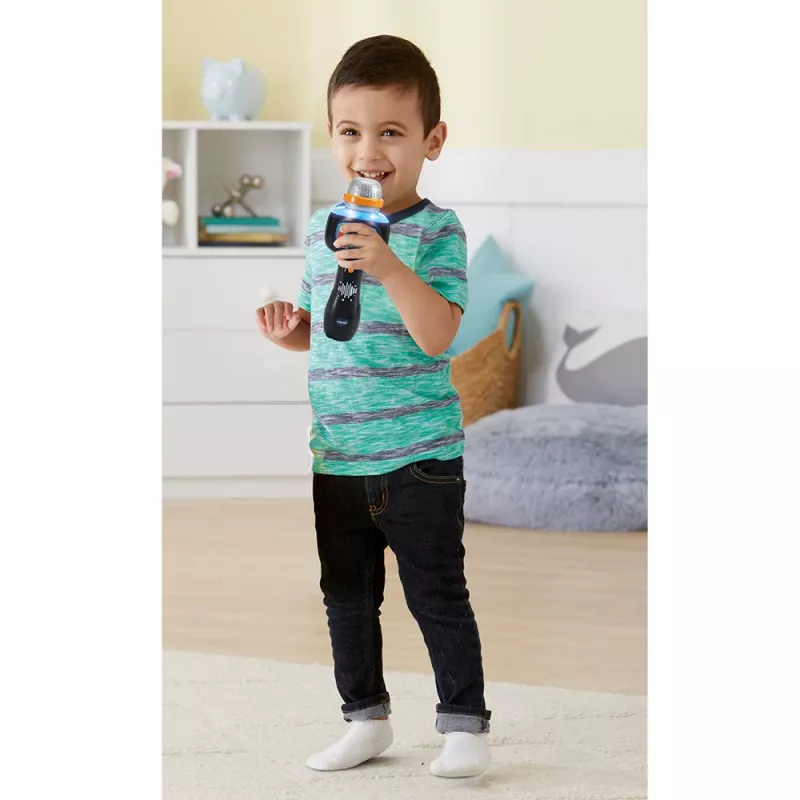 VTech Baby Magisches Singspaß-Mikrofon, Spielzeug-Mikrofon, 2 Jahr(e), AAA, 200 g, Schwarz