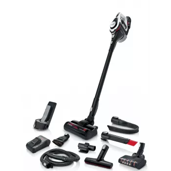 Bosch Serie 8 BSS825ALL Stabstaubsauger/Akkusauger Batterie Trocken Beutellos Schwarz, Weiß 5 Ah