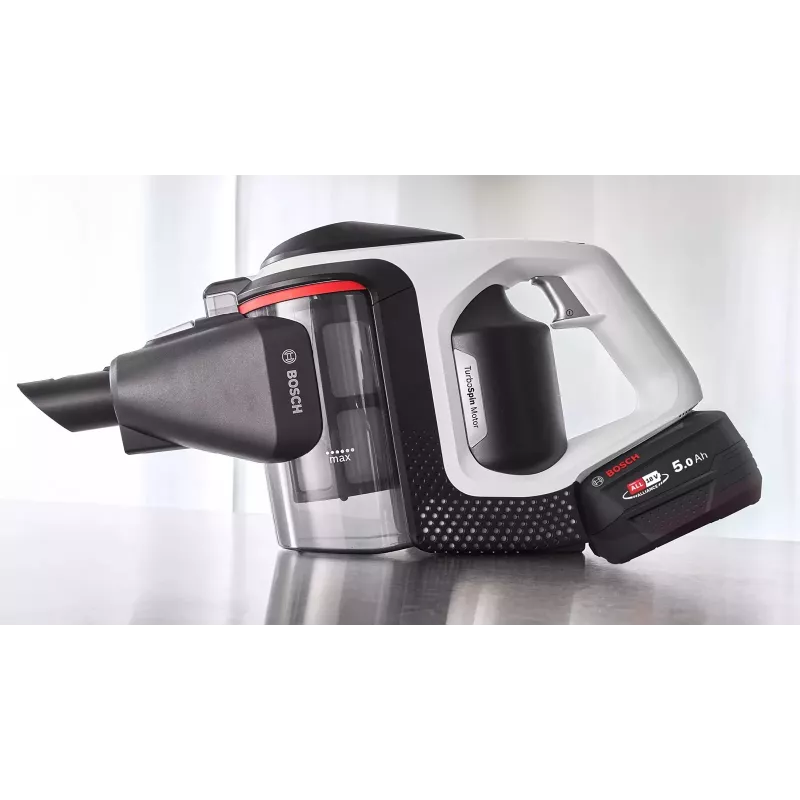 Bosch Serie 8 BSS825ALL Stabstaubsauger/Akkusauger Batterie Trocken Beutellos Schwarz, Weiß 5 Ah