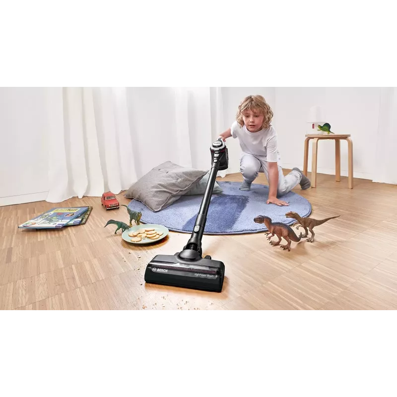 Bosch Serie 8 BSS825ALL Stabstaubsauger/Akkusauger Batterie Trocken Beutellos Schwarz, Weiß 5 Ah