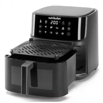 NutriBullet CrispLite Vision Single 8 L Standgerät 2000 W Heißluftfritteuse Schwarz