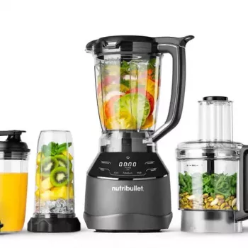 Küchenmaschine NUTRIBULLET NBF580B — 1500 W, 1,8-L-Schüssel, schwarz, Edelstahlklingen