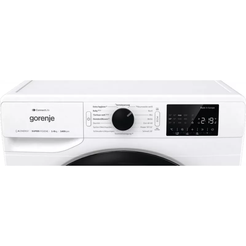 Gorenje WPNEI84A1TS Waschmaschine Frontlader 8 kg 1400 U/min Weiß