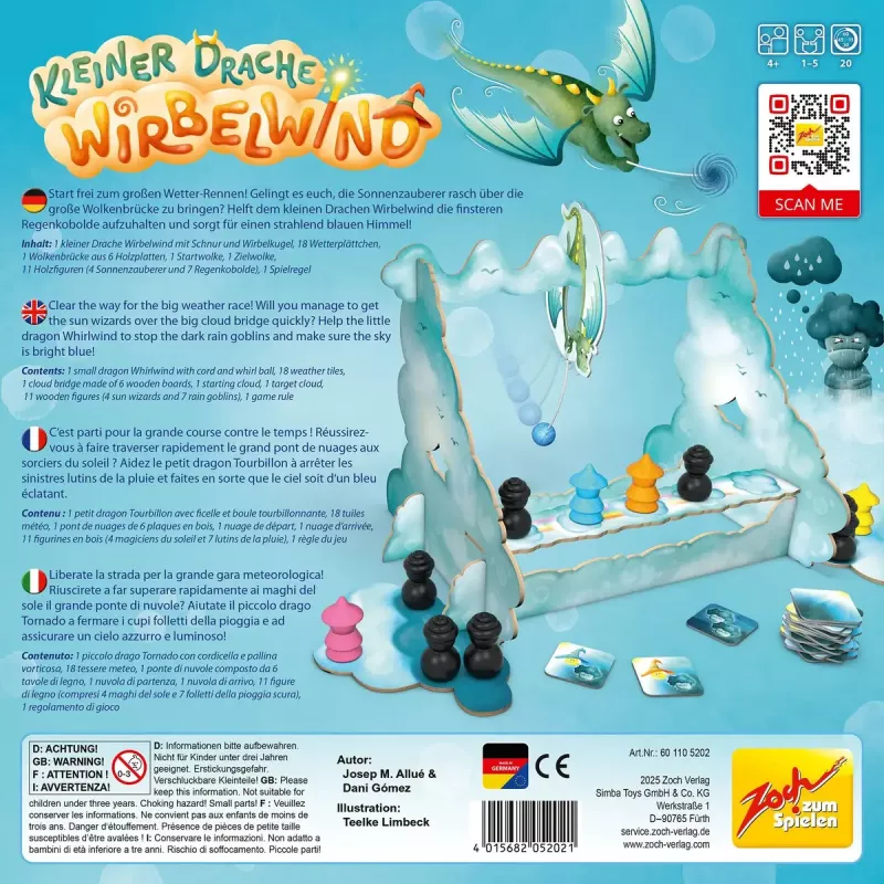 Simba‑Dickie Zoch Little Dragon Whirlwind Familienspiel