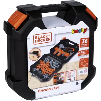 Kinder-Werkzeugkoffer Simba-Dickie Smoby Schwarz+Decker Spielwerkzeug-Set