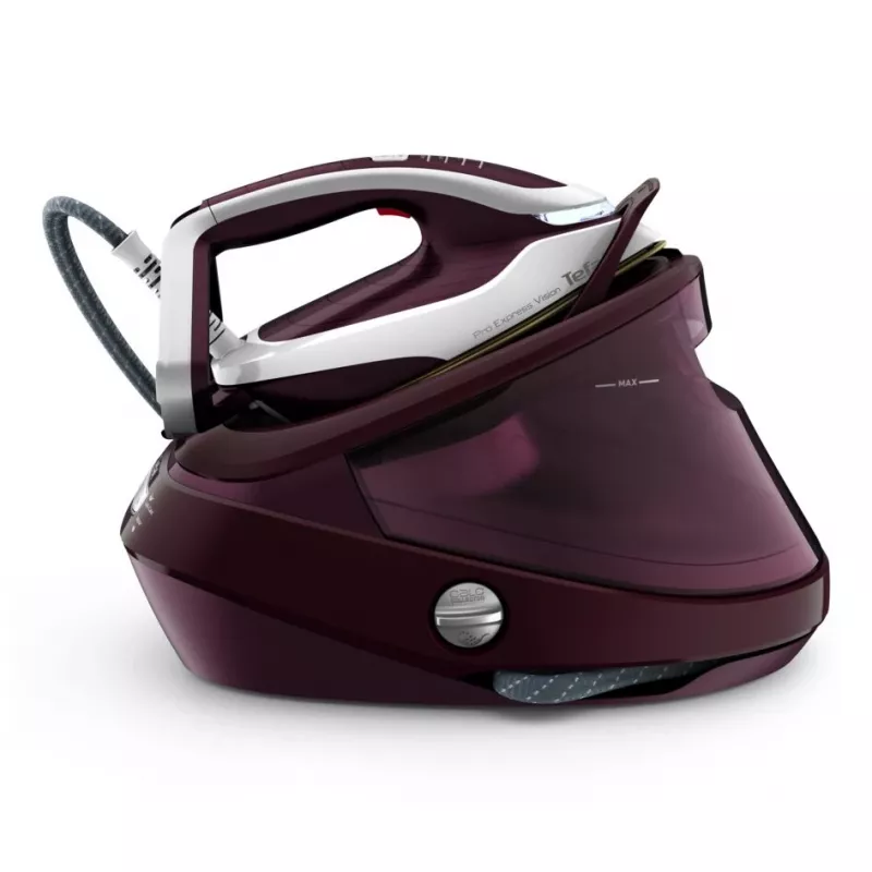 Tefal Pro Express Vision GV9810 3000 W 1,1 L Durilium AirGlide Autoclean-Bügelsohle Rot, Weiß