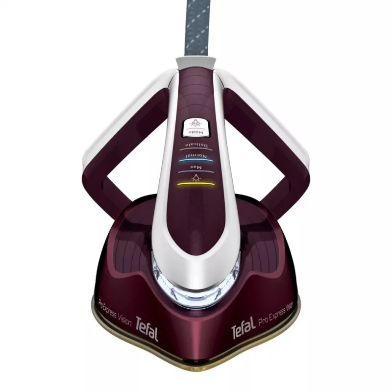 Tefal Pro Express Vision GV9810 3000 W 1,1 L Durilium AirGlide Autoclean-Bügelsohle Rot, Weiß