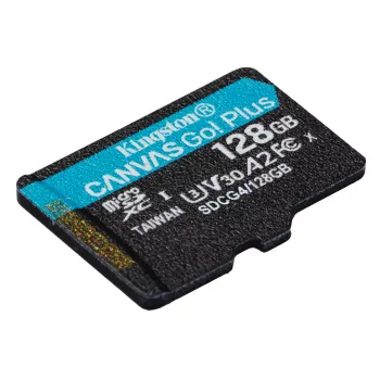 Kingston Technology 128 GB microSDXC Canvas Go Plus Gen4 200R A2 U3 Einzelpackung ohne ADP