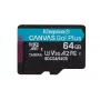 Kingston Technology 64GB microSDXC Canvas Go Plus Gen4 200R A2 U3 Einzelpack ohne ADP