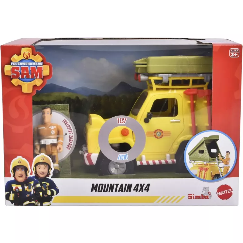 Toy-Offroad-Fahrzeug Simba‑Dickie Fireman Sam mit Dachzelt — Modell 109252653, Spielset