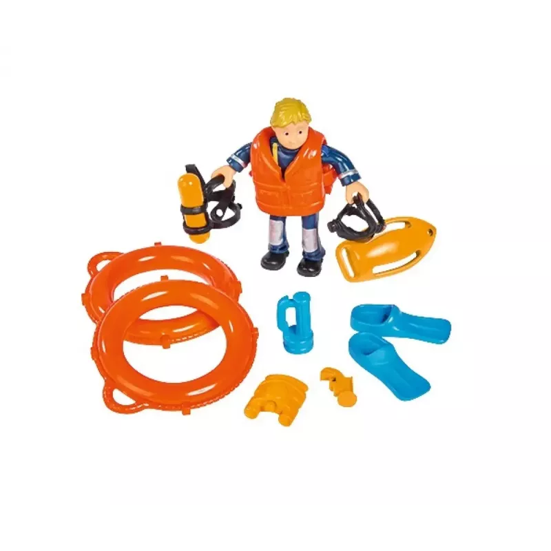 Spielzeugboot Simba-Dickie Feuerwehrmann Sam Neptun-Boot mit Figur – Spielfahrzeug