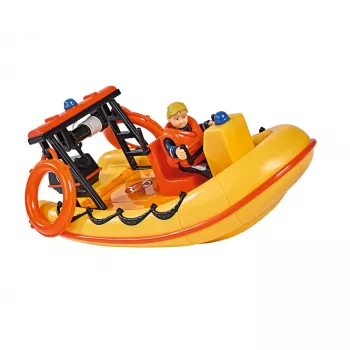 Spielzeugboot Simba-Dickie Feuerwehrmann Sam Neptun-Boot mit Figur – Spielfahrzeug