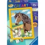 Malset Ravensburger CreArt – Pferd- und Kätzchen-Motiv, Malen-nach-Zahlen-Kreativset
