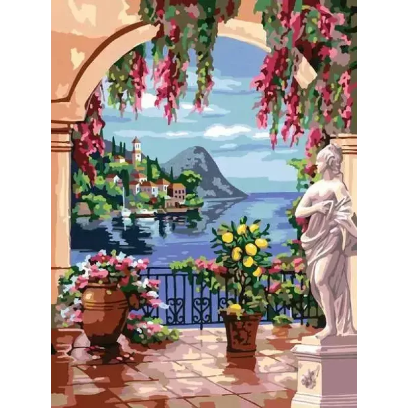 Puzzle Ravensburger CreArt Premium Lago Maggiore, Malmotiv, Modell 25963